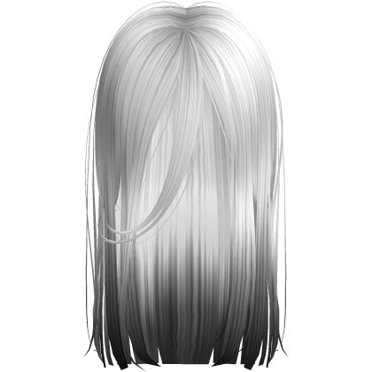 Long Messy Goth Horror Hair In White Black