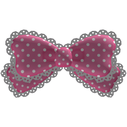 ♡ - cutest pink polka dot bow ! Roblox item
