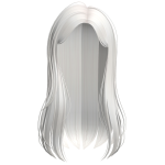 White Straight Long Hair