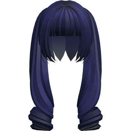 ۶ৎ | cute long anime pigtails moe blue hair Roblox item