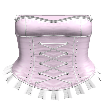 ⊹ Emo Lace Up Corset Mini Dress (Pink)