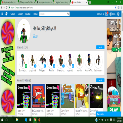 SillyRhys7 Gaming - Roblox Home Page Roblox decal