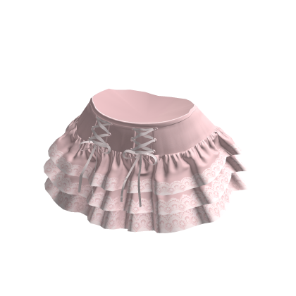 Pink 3 Layer Ruffle Skirt thumbnail