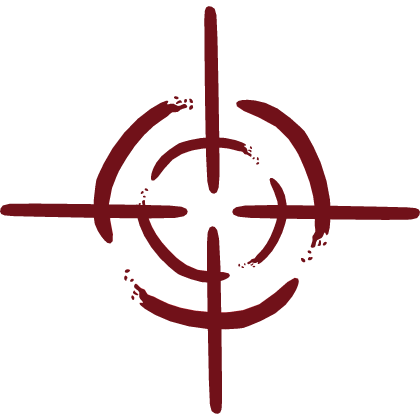 crosshair in red