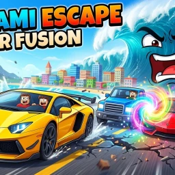 🌊🚗 Tsunami Escape: Car Fusion icon