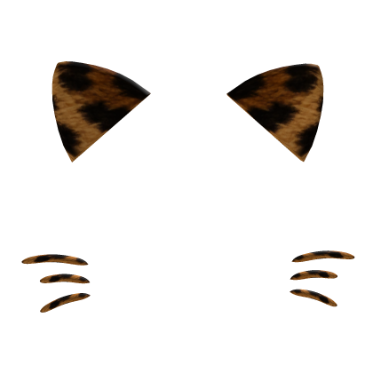 leopard print cat ears filter 