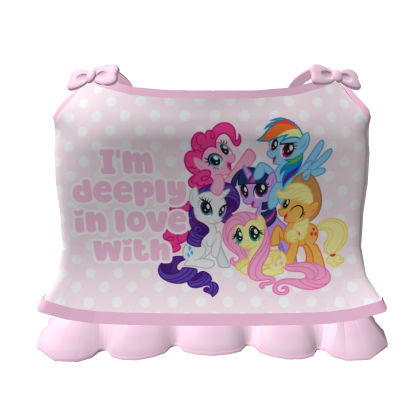 ♡ ꒰ cute mlp main six pink shirt ꒱ ♡ Roblox item