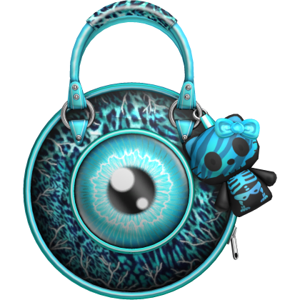 Gyaru Scene Ghoul Monster Eye Bag (Teal)