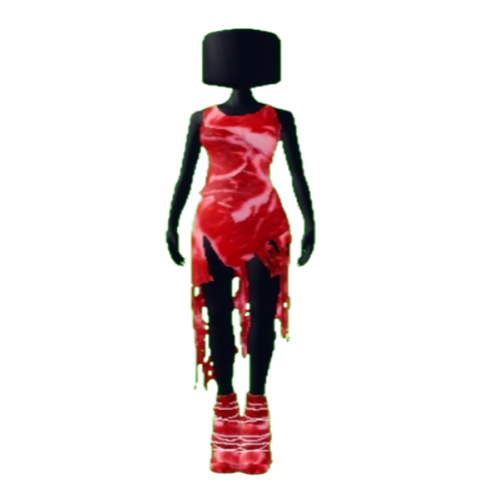 Meat Set Lady Gaga x DTI Dress To Impress Roblox decal