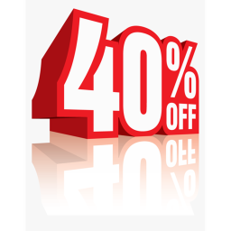40% off all items bought :D