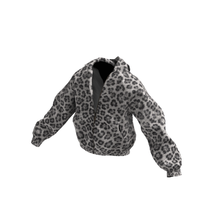 Snow Leopard Half-Zipped Hoodie thumbnail