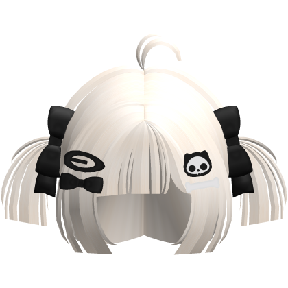 ♡ : cute emo cutecore blonde pigtails + clips Roblox item