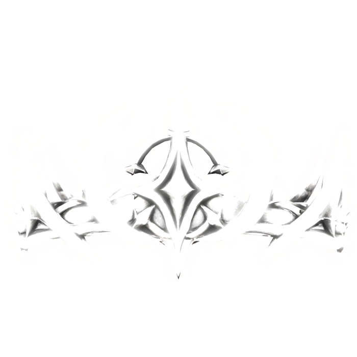 White Glowing Sigil Crescent Crown 