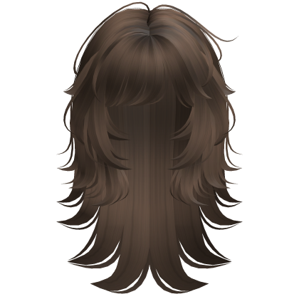 Messy Rockstar Wolfcut (Brown)