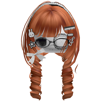 ♡ Moe Cutesy Curly Hair W/ Moe Face (Ginger)
