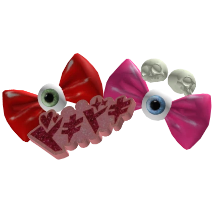 Harajuku Creepycute Eye Bows Roblox item render
