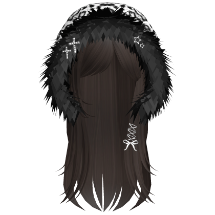 White Snow Leopard Hood Girl Brown