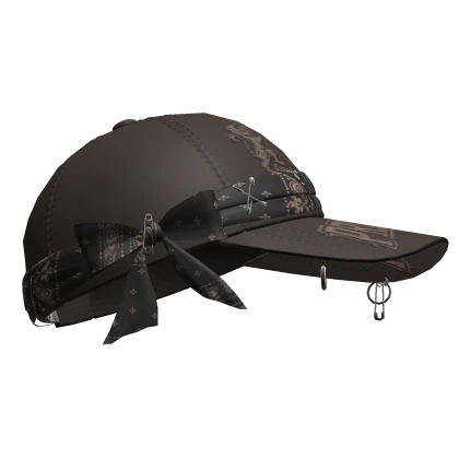 Y2k Tilted Bandana Cap Brown | Roblox Item - Rolimon's