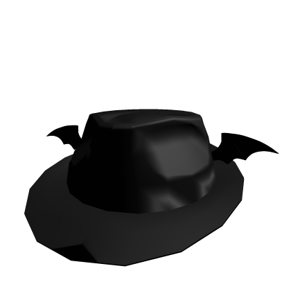 black classic bat wing fedora >_<