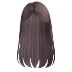 Sleek Straight Side Part Tucked Back Hair