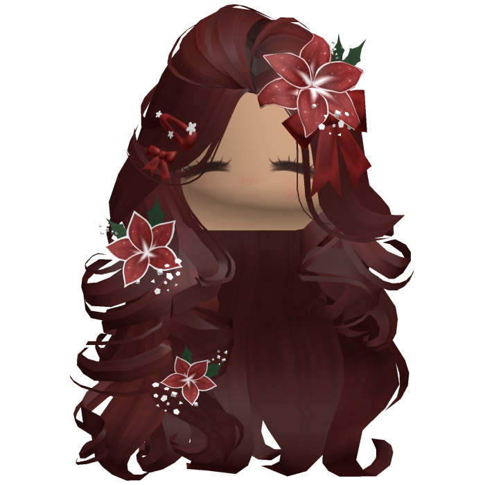 ♡ Christmas Blowout w/ Flowers (Red)