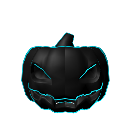 Cyan Pumpkin Head