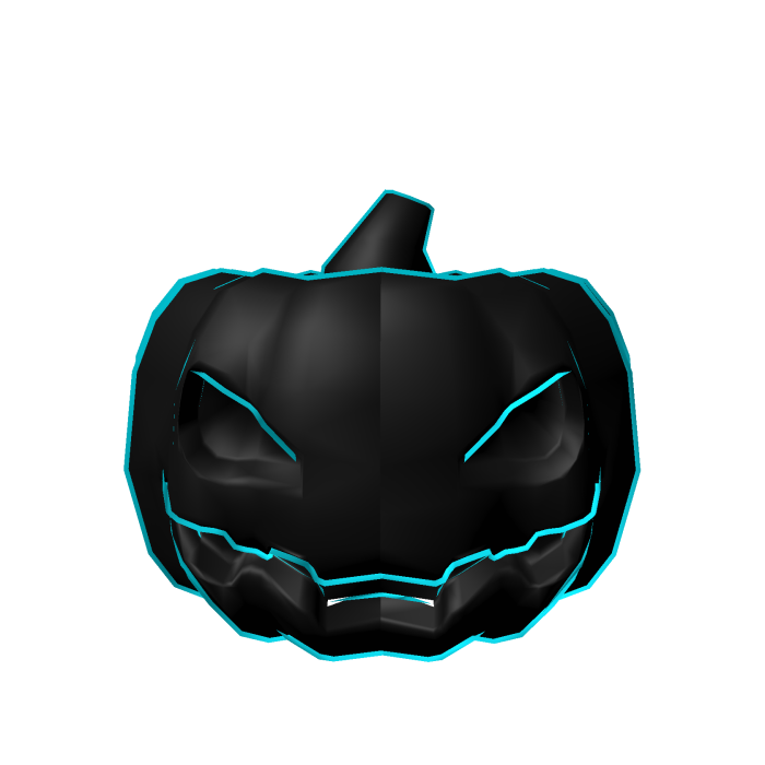 Cyan Pumpkin Head