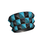 Scene (LEFT) Blue Emo Studded Bracelet 2000s Y2k