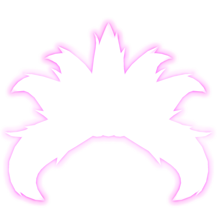 Pink Glowing Seven Flame Kitsune Tails