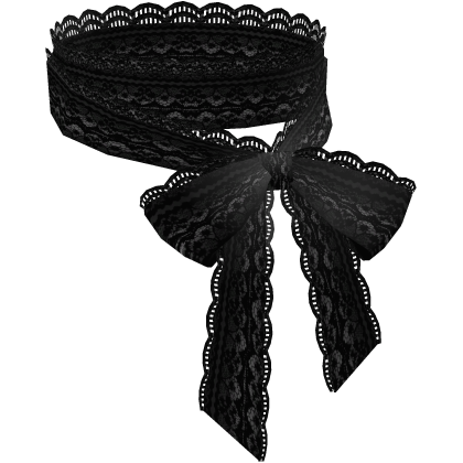 † : gothic black lace side bow (3.0) thumbnail