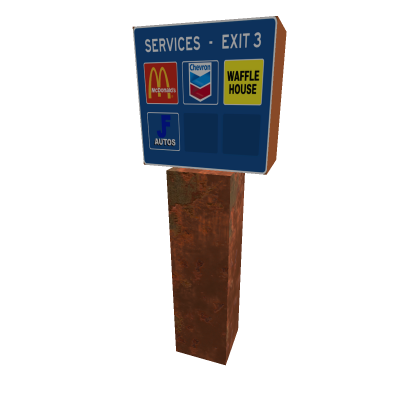 Fixed road sign