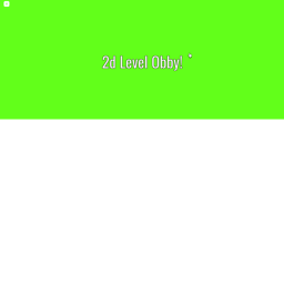 2d Level Obby