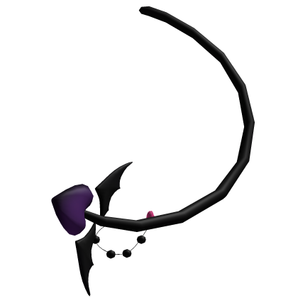 black purple halloween bat tail