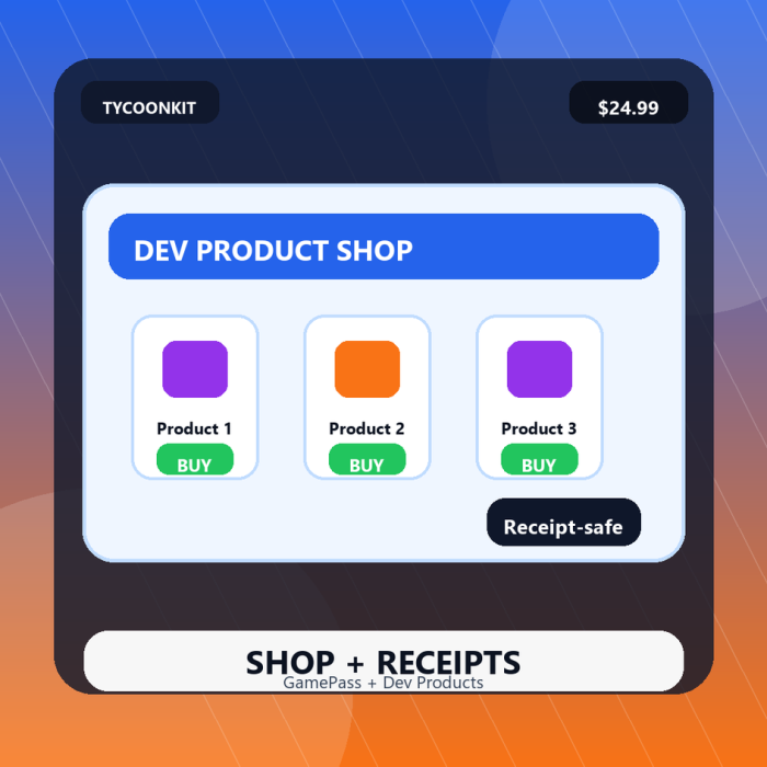 GamePass + Developer Products Shop Pro preview 1