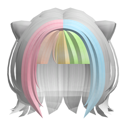 shy nyan cat cute scene hair