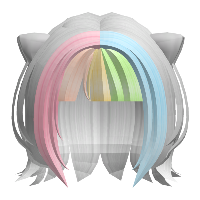 shy nyan cat cute scene hair