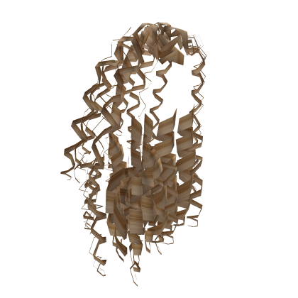 Curly Extensions [Blonde w/ Brown Streaks] Roblox item
