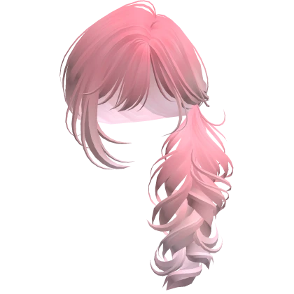 Shoujo Fluffy Wolfcut Ponytail Cherry Blossom | Roblox Item