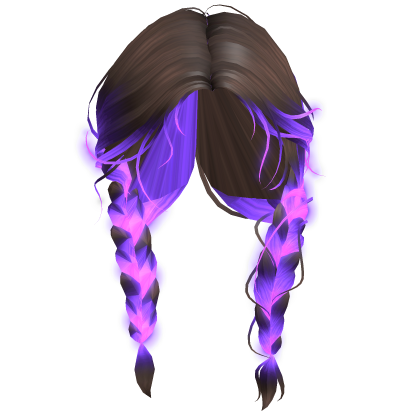 [Emissive] Halloween Brown & Purple Braids