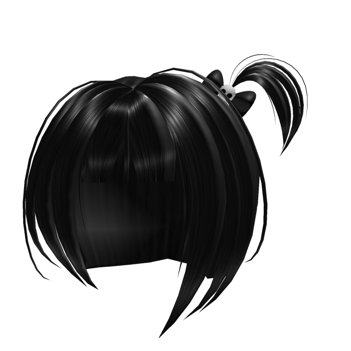Black Y2K Skull Pigtails