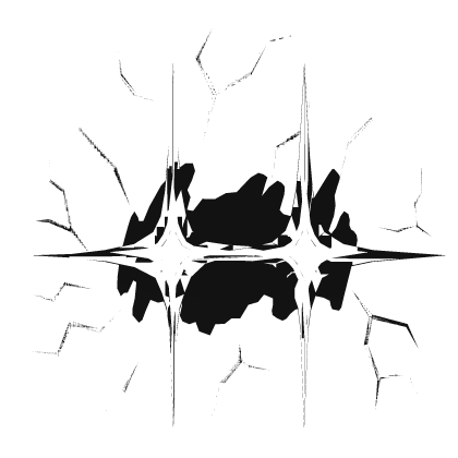 White Animated Lightning Eye Glare