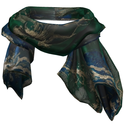 Teal Paisley Scarf