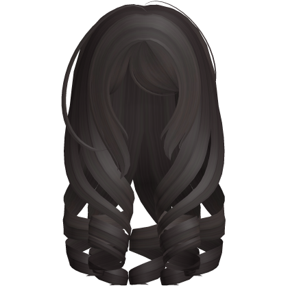 cute low loose princess curls in dark brown