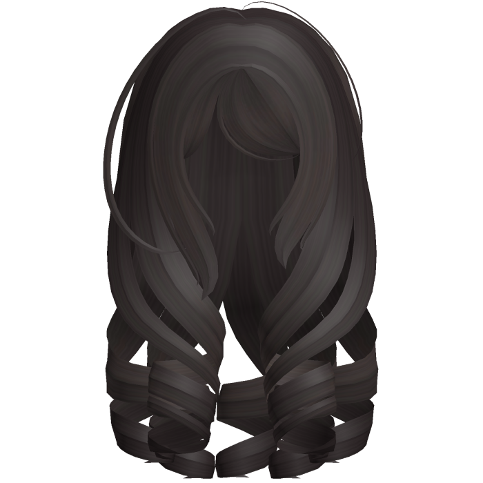 cute low loose princess curls in dark brown