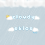 +cloudy skies+