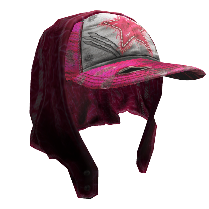 Pink Jeans Cap w/Bandana Jeans Headscarf Y2K