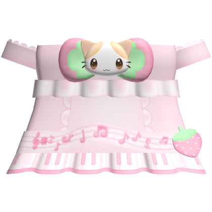 cute strawberry musical masyumaro kitty dress