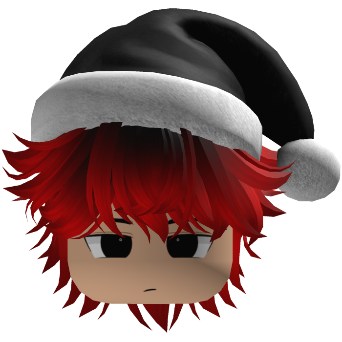 Beautiful hair emo y2k Christmas beret (Red)