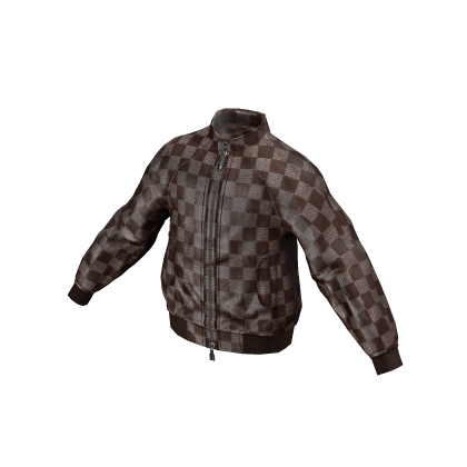 NY zipup jacket in brown