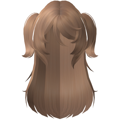 Brown Orange Doll Swirl Gyaru Hair W Pigtails 